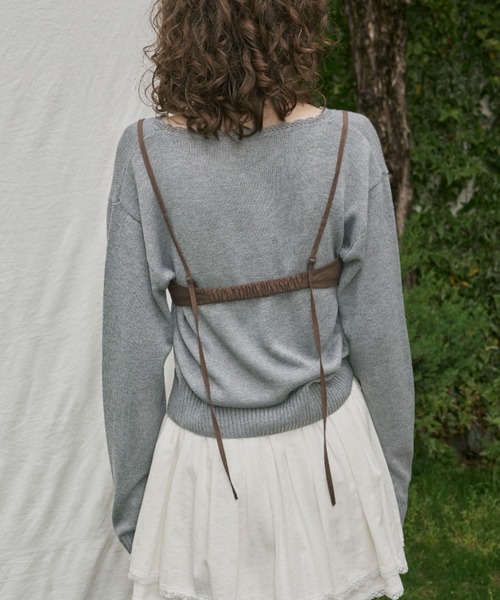 back point layered bustier / バックポイントレイヤード