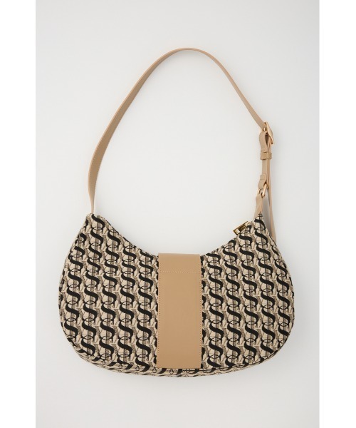 SLY（スライ）の「S BADGE BUCKLE BELTED BAG エス バッジ バックル ベルティド バッグ（ハンドバッグ・レディース・ベージュ/ブラック・FREE）」の16枚目の写真