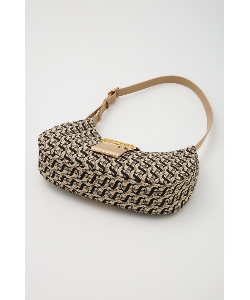 SLY（スライ）の「S BADGE BUCKLE BELTED BAG エス バッジ バックル ベルティド バッグ（ハンドバッグ・レディース・ベージュ/ブラック・FREE）」の17枚目の写真