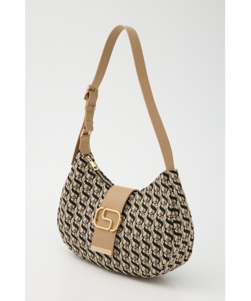 SLY（スライ）の「S BADGE BUCKLE BELTED BAG エス バッジ バックル ベルティド バッグ（ハンドバッグ・レディース・ベージュ/ブラック・FREE）」の19枚目の写真