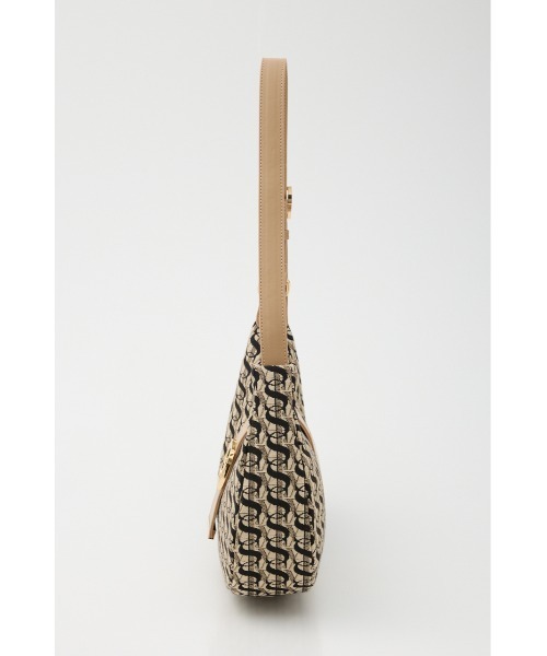 SLY（スライ）の「S BADGE BUCKLE BELTED BAG エス バッジ バックル ベルティド バッグ（ハンドバッグ・レディース・ベージュ/ブラック・FREE）」の20枚目の写真