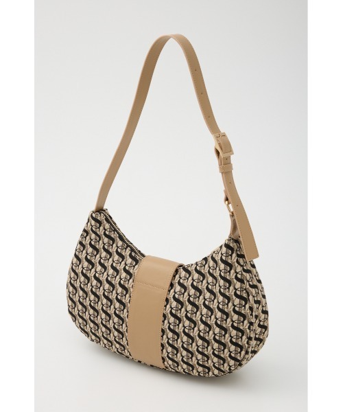 SLY（スライ）の「S BADGE BUCKLE BELTED BAG エス バッジ バックル ベルティド バッグ（ハンドバッグ・レディース・ベージュ/ブラック・FREE）」の21枚目の写真