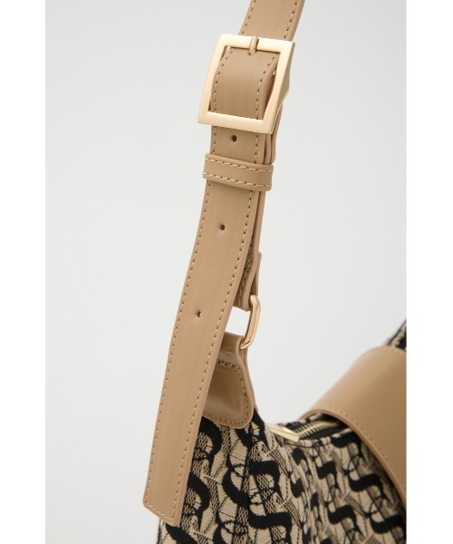 SLY（スライ）の「S BADGE BUCKLE BELTED BAG エス バッジ バックル ベルティド バッグ（ハンドバッグ・レディース・ベージュ/ブラック・FREE）」の22枚目の写真