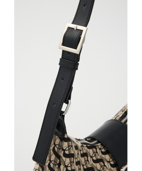 SLY（スライ）の「S BADGE BUCKLE BELTED BAG エス バッジ バックル ベルティド バッグ（ハンドバッグ・レディース・ベージュ/ブラック・FREE）」の10枚目の写真