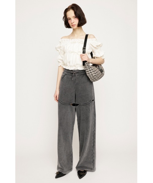 SLY（スライ）の「S BADGE BUCKLE BELTED BAG エス バッジ バックル ベルティド バッグ（ハンドバッグ・レディース・ベージュ/ブラック・FREE）」の14枚目の写真