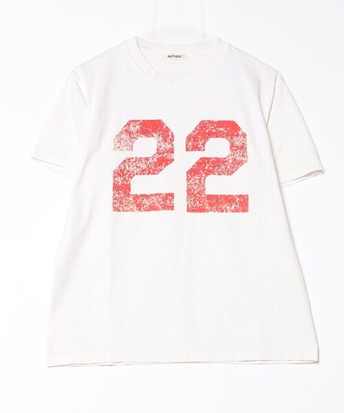 AUTHEN(オーセン)の「【AUTHEN】オーセン/ S/S ナンバリング フロッキー Tシャツ(Tシャツ/カットソー・レディース・オフホワイト・X-SMALL/SMALL/MEDIUM)」の5枚目の写真
