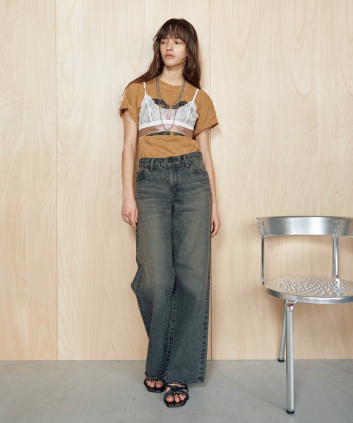 tシャツ 「AUTHEN」オーセン/ S/S ナンバリング フロッキー Tシャツ レディース メンズ AUTHEN】オーセン/ S/S ナンバリング フロッキー Tシャツ（T
