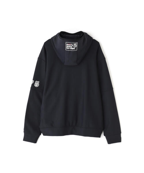 PEARLY GATES】カルフワダンボールニット プルオーバーフーディ