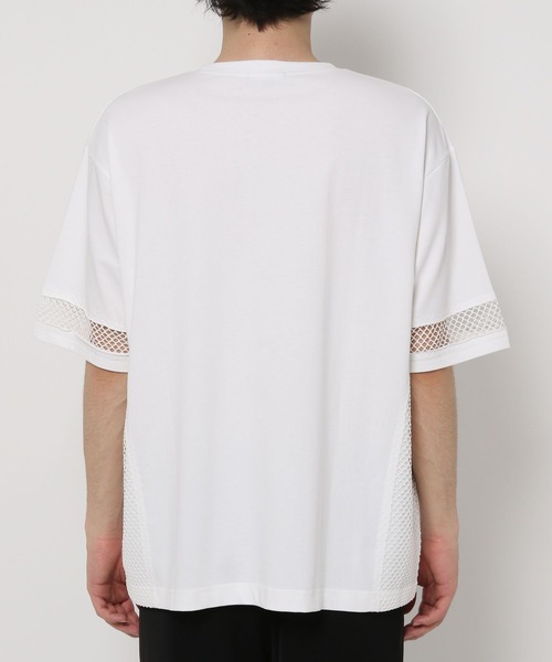 HARE（ハレ）の「メッシュキリカエカットソー(HARE)（Tシャツ/カットソー・メンズ・ブルー/ホワイト/グレー・FREE）」の12枚目の写真