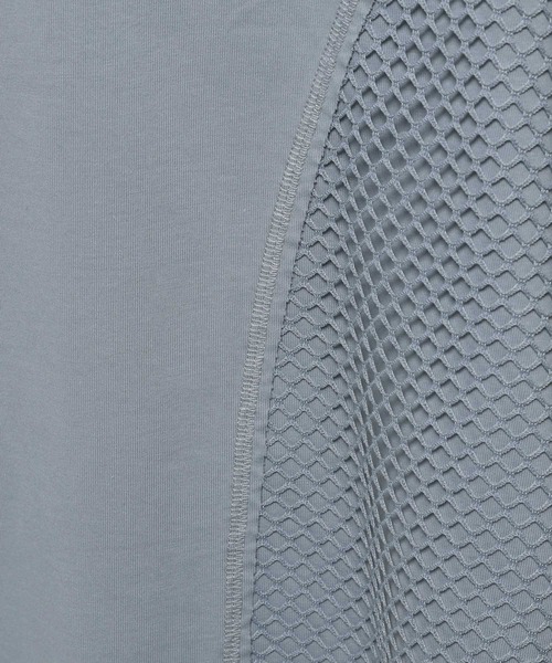 HARE（ハレ）の「メッシュキリカエカットソー(HARE)（Tシャツ/カットソー・メンズ・ブルー/ホワイト/グレー・FREE）」の7枚目の写真