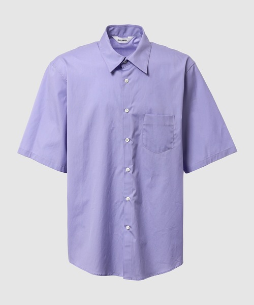 DIGAWEL（ディガウェル）の「S/S Shirt (generic) ④ broadcloth（シャツ/ブラウス・メンズ・ホワイト/ブラック/ライラック・2）」の3枚目の写真
