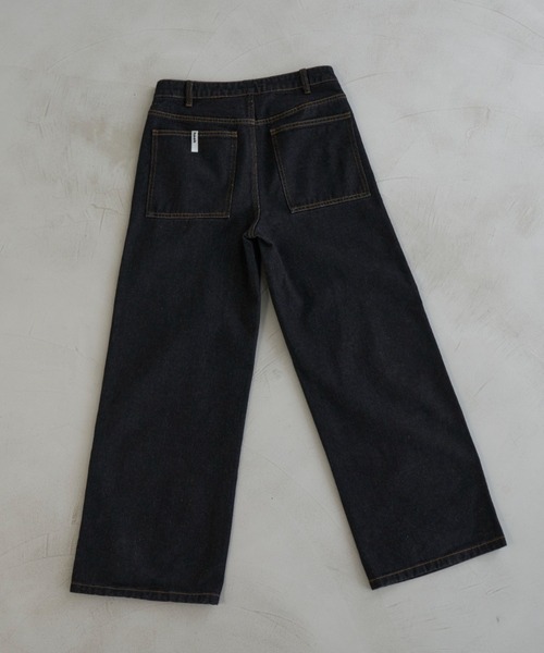 セール】low waist wide denim pants/ローウエストデニムワイド