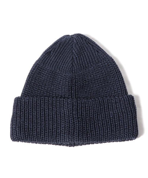 KIJIMA TAKAYUKI(キジマ タカユキ)の「KIJIMA TAKAYUKI / COTTON ACRYLIC WATCH CAP(キャップ・メンズ・ネイビー/ライトグリーン・FREE)」の1枚目の写真