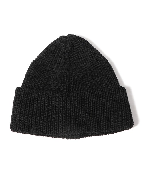 KIJIMA TAKAYUKI(キジマ タカユキ)の「KIJIMA TAKAYUKI / COTTON ACRYLIC WATCH CAP(キャップ・メンズ・ネイビー/ライトグリーン・FREE)」の4枚目の写真