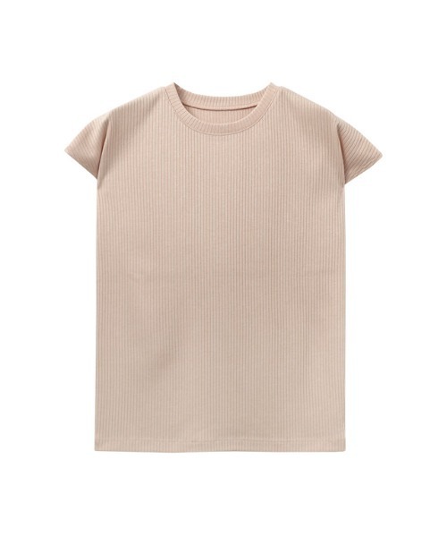 Pierrot(ピエロ)の「【キシリトール加工】フレンチスリーブリブカットソー(Tシャツ/カットソー・レディース・ブラック/オフホワイト/ベージュ/イエロー・M/L)」の8枚目の写真