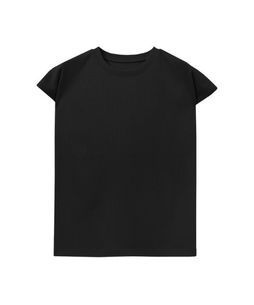 Pierrot(ピエロ)の「【キシリトール加工】フレンチスリーブリブカットソー(Tシャツ/カットソー・レディース・ブラック/オフホワイト/ベージュ/イエロー・M/L)」の10枚目の写真