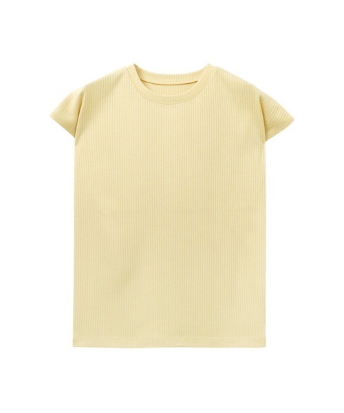 Pierrot(ピエロ)の「【キシリトール加工】フレンチスリーブリブカットソー(Tシャツ/カットソー・レディース・ブラック/オフホワイト/ベージュ/イエロー・M/L)」の17枚目の写真