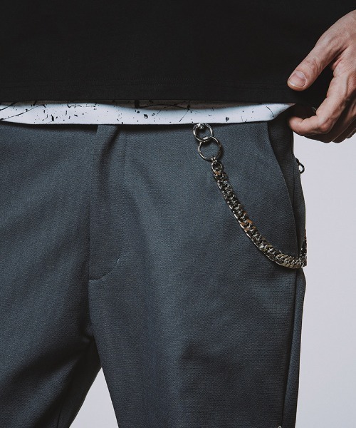 NO ID.（ノーアイディ）の「mko12892-ﾌﾗｯﾄﾘﾝｸｳｫﾚｯﾄﾁｪｰﾝ（ウォレットチェーン・メンズ・シルバー・ONE SIZE）」の2枚目の写真