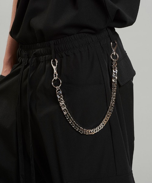 NO ID.（ノーアイディ）の「mko12892-ﾌﾗｯﾄﾘﾝｸｳｫﾚｯﾄﾁｪｰﾝ（ウォレットチェーン・メンズ・シルバー・ONE SIZE）」の10枚目の写真