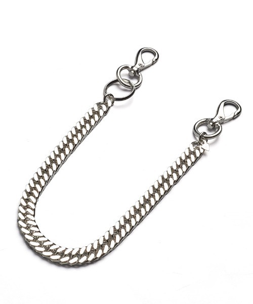 NO ID.（ノーアイディ）の「mko12892-ﾌﾗｯﾄﾘﾝｸｳｫﾚｯﾄﾁｪｰﾝ（ウォレットチェーン・メンズ・シルバー・ONE SIZE）」の12枚目の写真