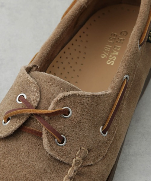 NANO universe(ナノユニバース)の「G.H. BASS/JETTY II Boater 2 Eye(その他シューズ・メンズ・ブラウン/ベージュ・10/9/8)」の17枚目の写真