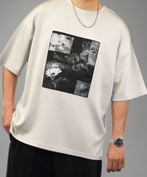 【GROOVY STORE】スムースダンボール オーバーサイズ プリントカットソー 接触冷感 UVカット