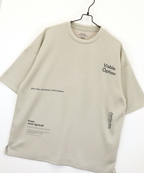 Burner(バーナー)の「【GROOVY STORE】スムースダンボール オーバーサイズ プリントカットソー 接触冷感 UVカット(Tシャツ/カットソー・メンズ・ホワイト/ホワイト系その他3/ライトグレー/ライトグレー系2/ブラック/ブラック系その他2/ホワイト系その他2/ブラック系その他3/ライトグレー系3・M/L/LL)」の9枚目の写真