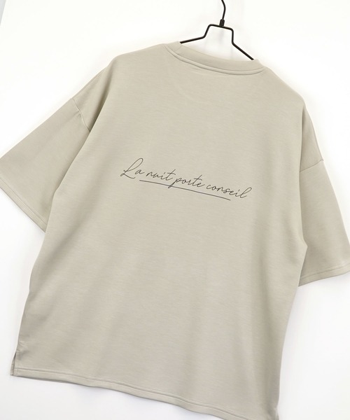 Burner(バーナー)の「【GROOVY STORE】スムースダンボール オーバーサイズ プリントカットソー 接触冷感 UVカット(Tシャツ/カットソー・メンズ・ホワイト/ホワイト系その他3/ライトグレー/ライトグレー系2/ブラック/ブラック系その他2/ホワイト系その他2/ブラック系その他3/ライトグレー系3・M/L/LL)」の20枚目の写真