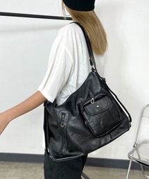 rire（リル）の「フラップポケット3WAYトートバッグ（トートバッグ）」