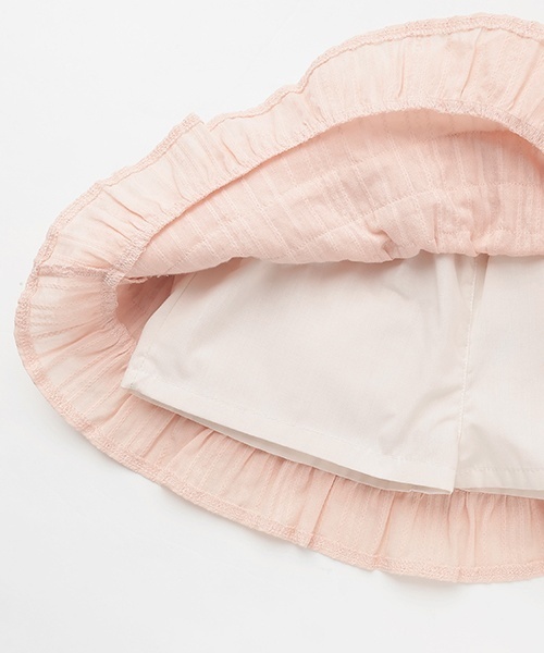 petit main（プティマイン）の「【リンク】レースフリルスカート(キッズ)（スカート・キッズ・ブルー/オフホワイト/ピンク・100cm/130cm/120cm/110cm/90cm/80ｃｍ）」の12枚目の写真