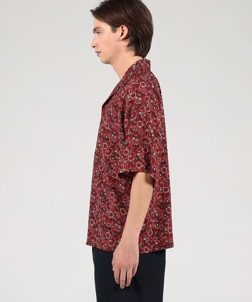 m's braque（エムズブラック）の「【別注】m's braque ポリエステル オープンカラー ハーフスリーブシャツ（シャツ/ブラウス・メンズ・レッド系その他2・38/36）」の10枚目の写真