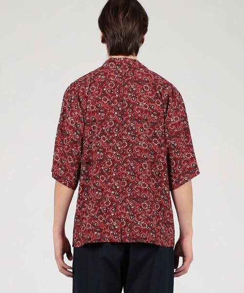 m's braque（エムズブラック）の「【別注】m's braque ポリエステル オープンカラー ハーフスリーブシャツ（シャツ/ブラウス・メンズ・レッド系その他2・38/36）」の9枚目の写真