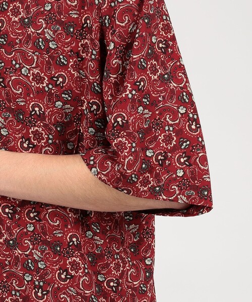 m's braque（エムズブラック）の「【別注】m's braque ポリエステル オープンカラー ハーフスリーブシャツ（シャツ/ブラウス・メンズ・レッド系その他2・38/36）」の7枚目の写真