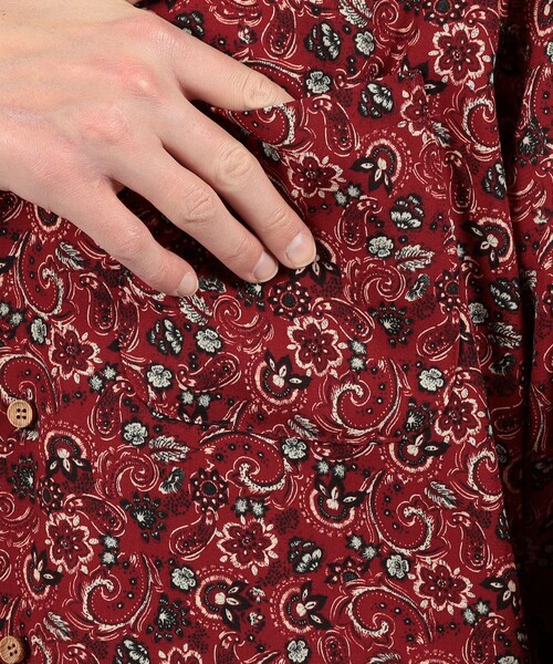 m's braque（エムズブラック）の「【別注】m's braque ポリエステル オープンカラー ハーフスリーブシャツ（シャツ/ブラウス・メンズ・レッド系その他2・38/36）」の5枚目の写真