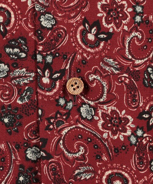 m's braque（エムズブラック）の「【別注】m's braque ポリエステル オープンカラー ハーフスリーブシャツ（シャツ/ブラウス・メンズ・レッド系その他2・38/36）」の4枚目の写真