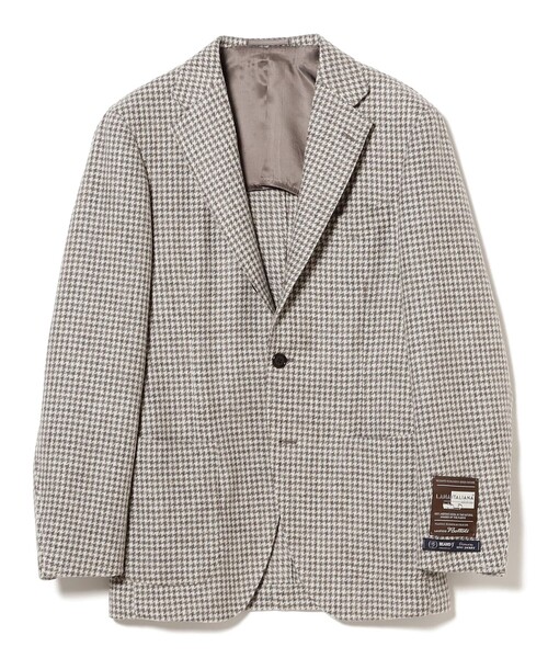 BEAMS F（ビームスエフ）の「EASY BOTTOLI ウール ハウンドトゥース ジャケット（その他アウター・メンズ・グレー系その他・44/46/50/52）」の2枚目の写真