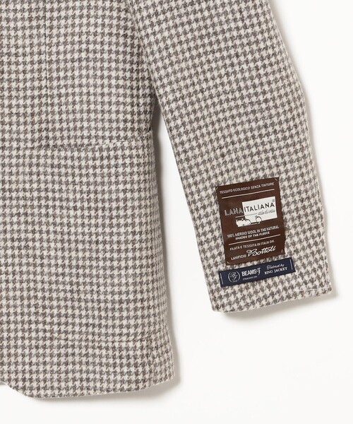 BEAMS F（ビームスエフ）の「EASY BOTTOLI ウール ハウンドトゥース ジャケット（その他アウター・メンズ・グレー系その他・44/46/50/52）」の4枚目の写真
