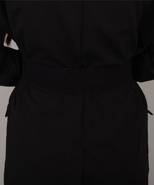 VIBGYOR Women（ヴィブジョー　ウィメン）の「【resonance】ブラック×ゴールド デザイン ゴムベルト/ベルト【マルチウェイ】（ベルト・レディース・ブラック系1/ブラック系2・FREE）」の5枚目の写真