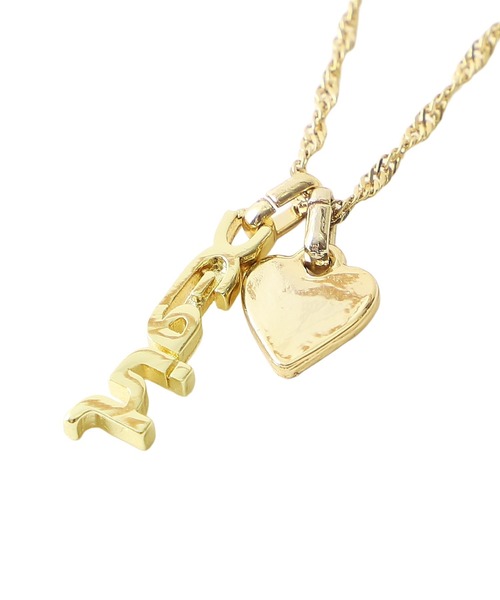 MILLS LOGO AND HEART NECKLACE（ネックレス）｜X-girl