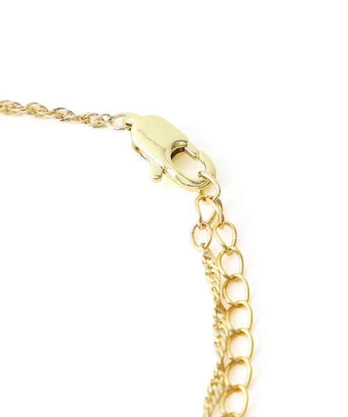 X-girl（エックスガール）の「MILLS LOGO AND HEART NECKLACE（ネックレス・レディース・シルバー/ゴールド・ONE SIZE）」の6枚目の写真