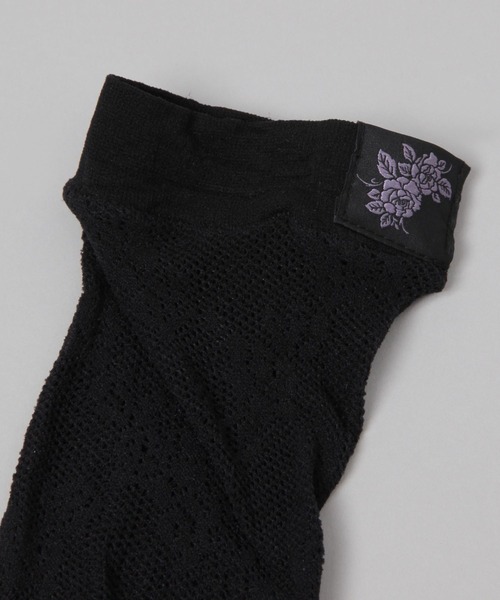 HARE（ハレ）の「フラワータグレースソックス(HARE)（ソックス/靴下・レディース・ブラック・FREE）」の6枚目の写真