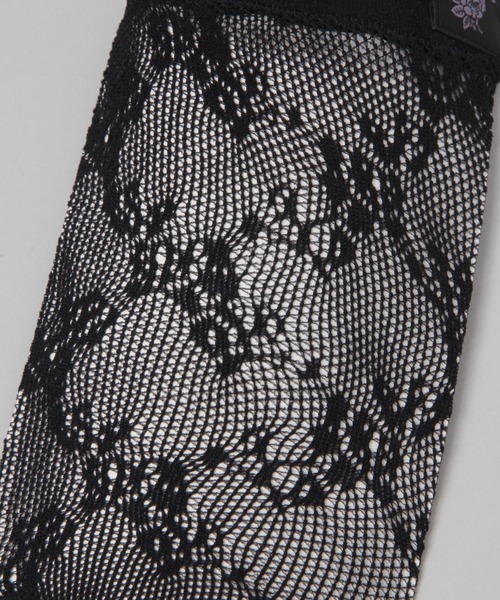 HARE（ハレ）の「フラワータグレースソックス(HARE)（ソックス/靴下・レディース・ブラック・FREE）」の8枚目の写真