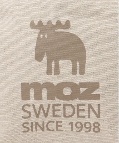 moz(モズ)の「moz モズ ファスナーの付いた帆布トートM(トートバッグ・レディース・ブラック/アイボリー/グレー・FREE)」の13枚目の写真