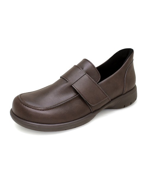 Re:getA(リゲッタ)の「Re:getA リゲッタ スットオン ワンベルトシューズ R-402M(ローファー・メンズ・ダークブラウン/カーキ/ブラック・27cm/26cm/25cm)」の3枚目の写真