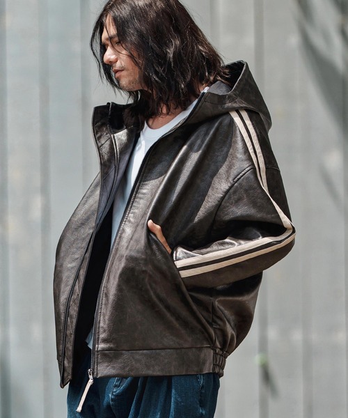 【未使用級】ETRO 羊革 レザーブルゾン ジャケット 編み込み 切替 総柄裏地 未使用級】ETRO 羊革 レザーブルゾン ジャケット 編み込み 切替 総柄