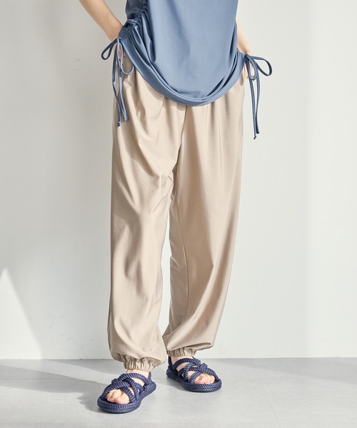 for/c and]ラッシュガードギャザーパンツ【サスティナブル】（ラッシュ