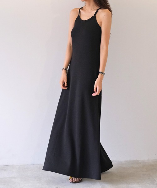 AKTE（アクテ）の「カップインタンクワンピース（ワンピース・レディース・ホワイト/ブラック・FREE/TALL）」の10枚目の写真