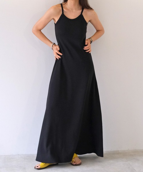 AKTE（アクテ）の「カップインタンクワンピース（ワンピース・レディース・ホワイト/ブラック・FREE/TALL）」の6枚目の写真