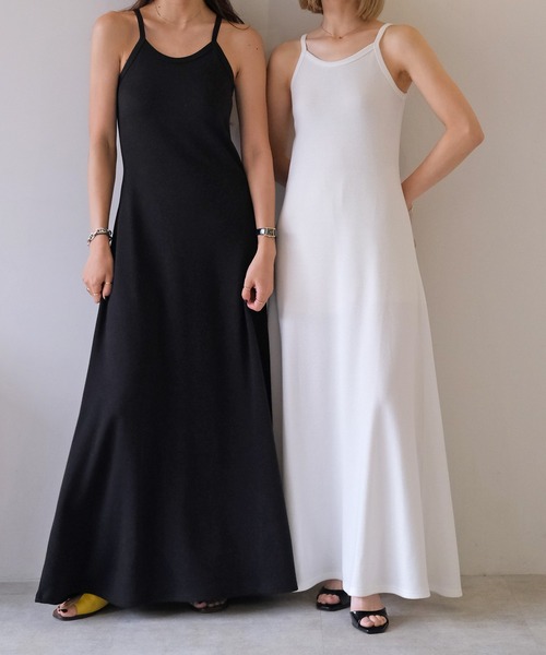 AKTE（アクテ）の「カップインタンクワンピース（ワンピース・レディース・ホワイト/ブラック・FREE/TALL）」の18枚目の写真