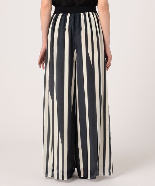 コットンシルクローン ワイドパンツ